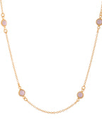 VOJ Gold Polished Women Pearl Studded Stainless Steel Chain - Distacart