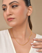 VOJ Gold Polished Women Stainless Steel Classic Chain - Distacart