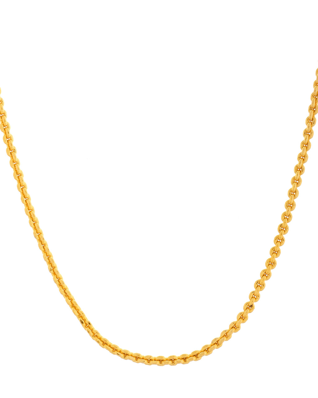 VOJ Gold Polished Women Stainless Steel Classic Chain - Distacart