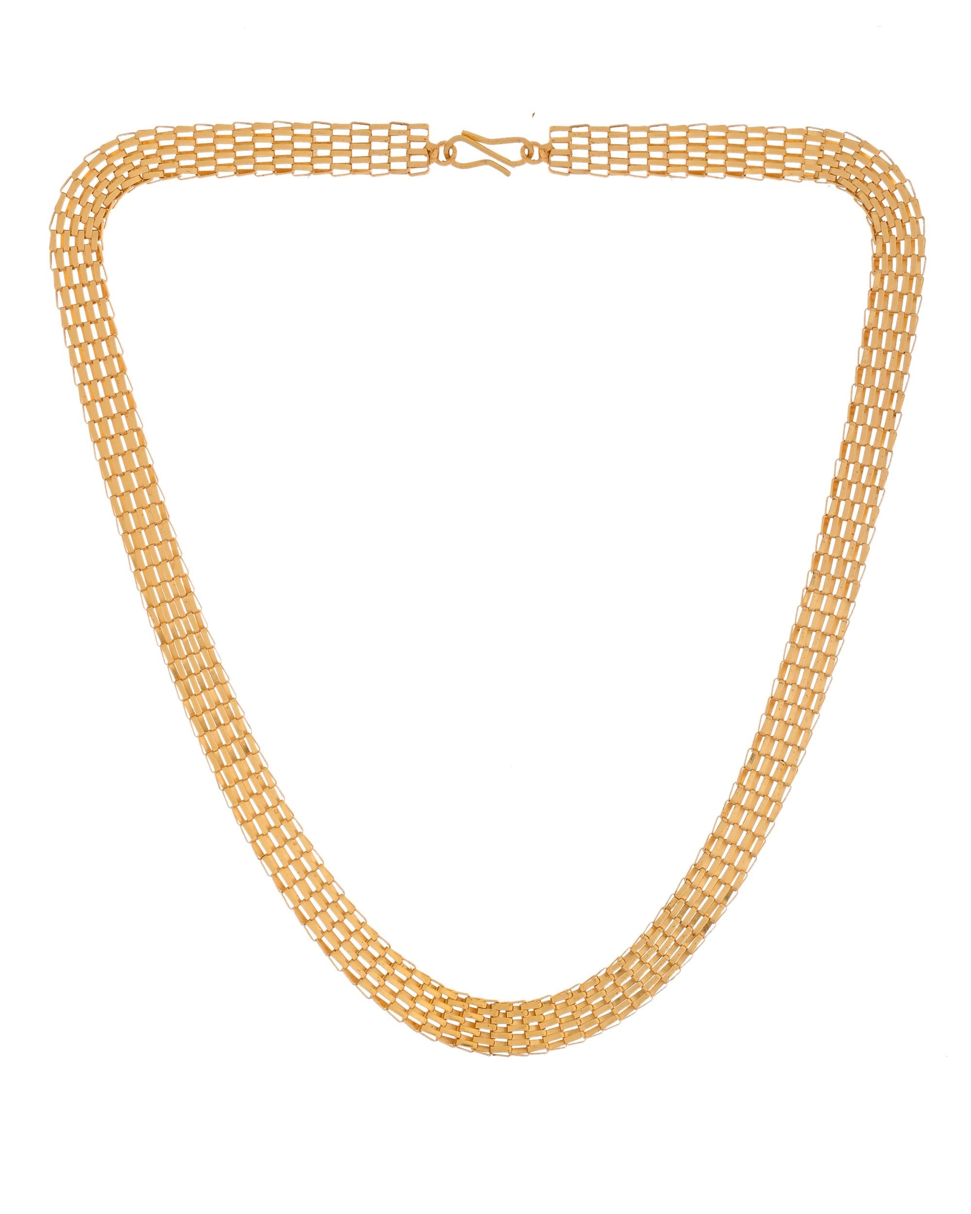 VOJ Men Gold Polished Think Classic Chain - Distacart