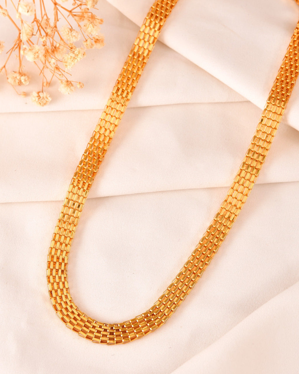 VOJ Men Gold Polished Think Classic Chain - Distacart