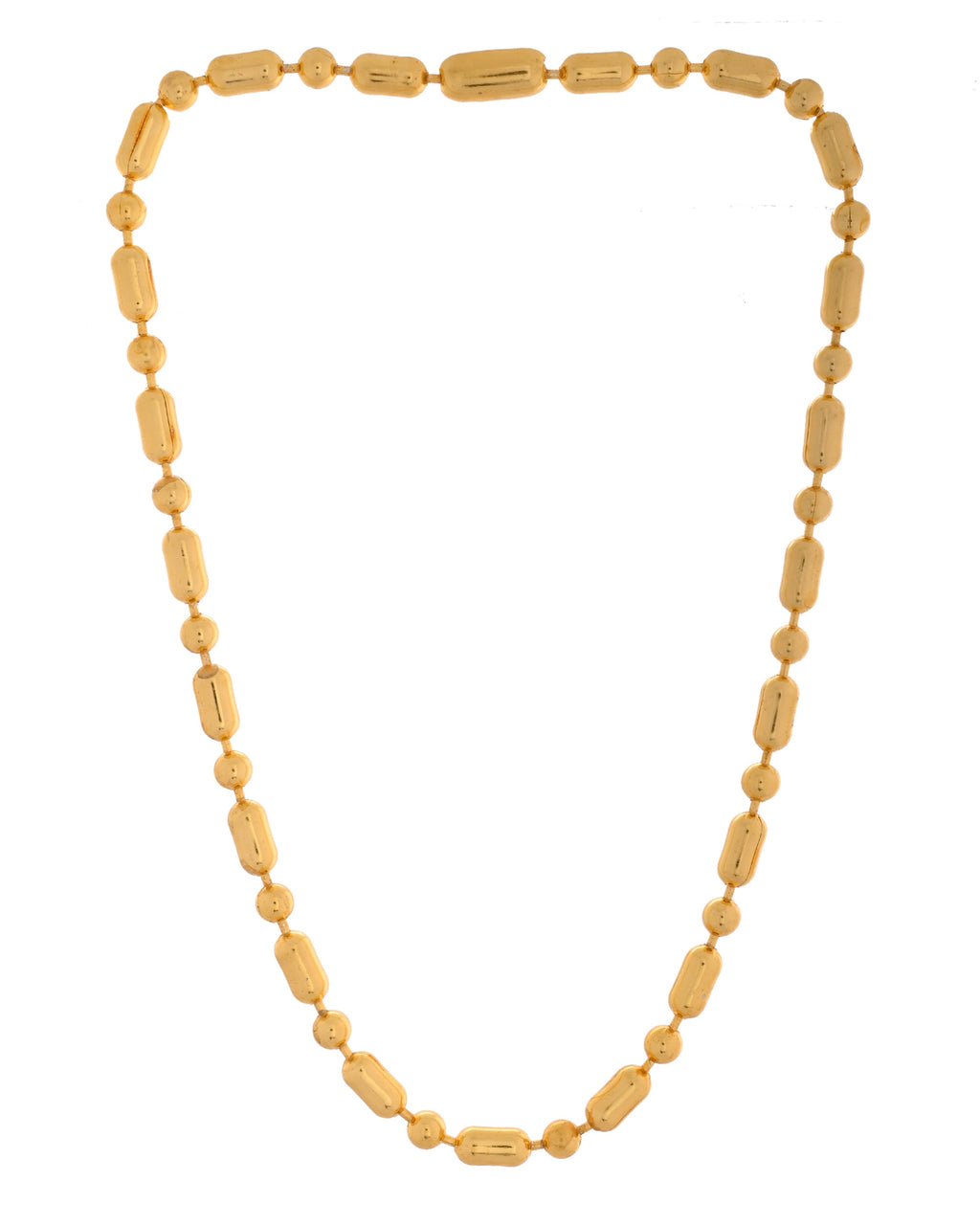 VOJ Men Gold Polished Drop Studded Elegant Chain - Distacart
