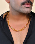 VOJ Men Designer Stainless Steel Gold Polished Chain - Distacart