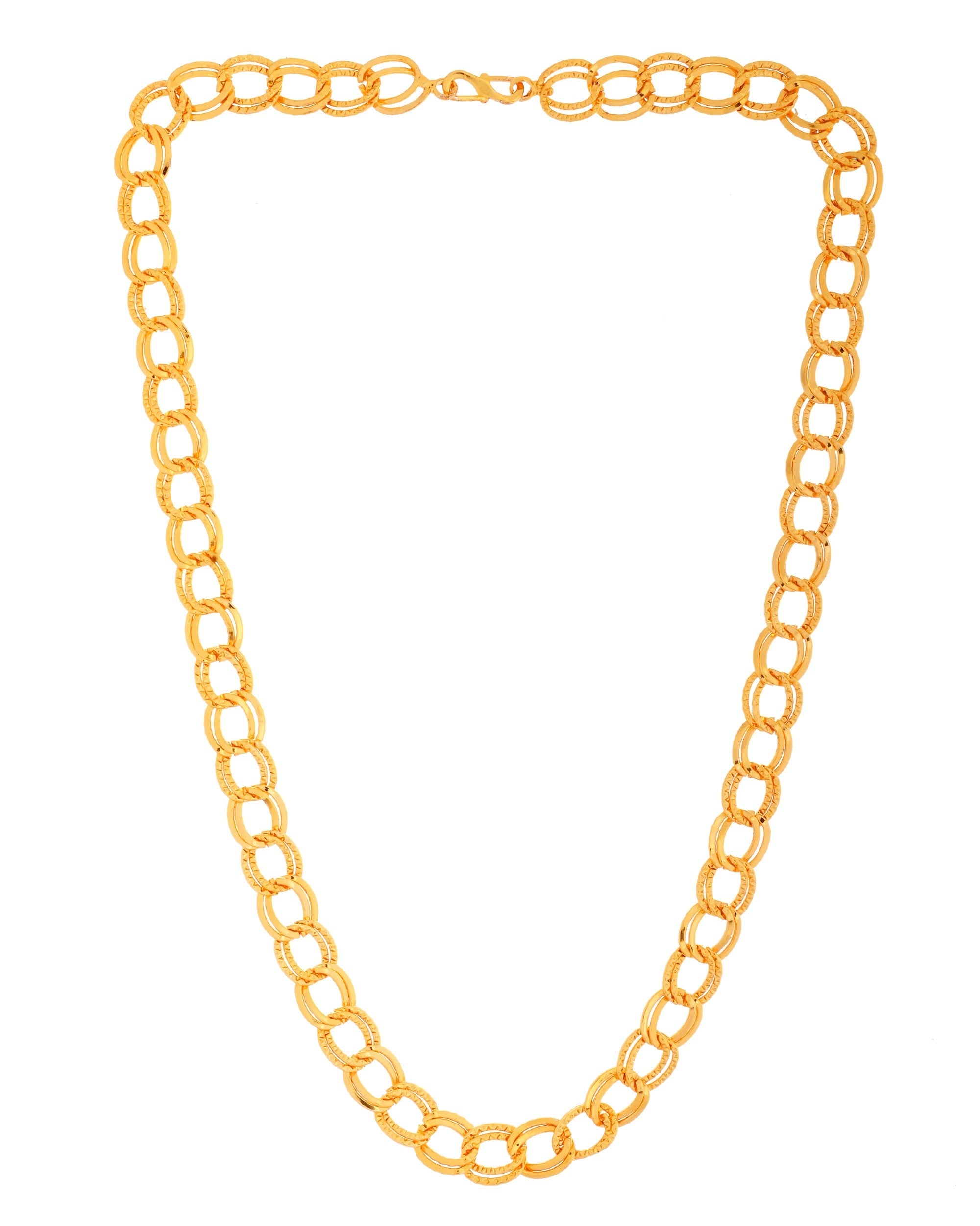 VOJ Men Designer Thick Stainless Steel Linked Chain - Distacart
