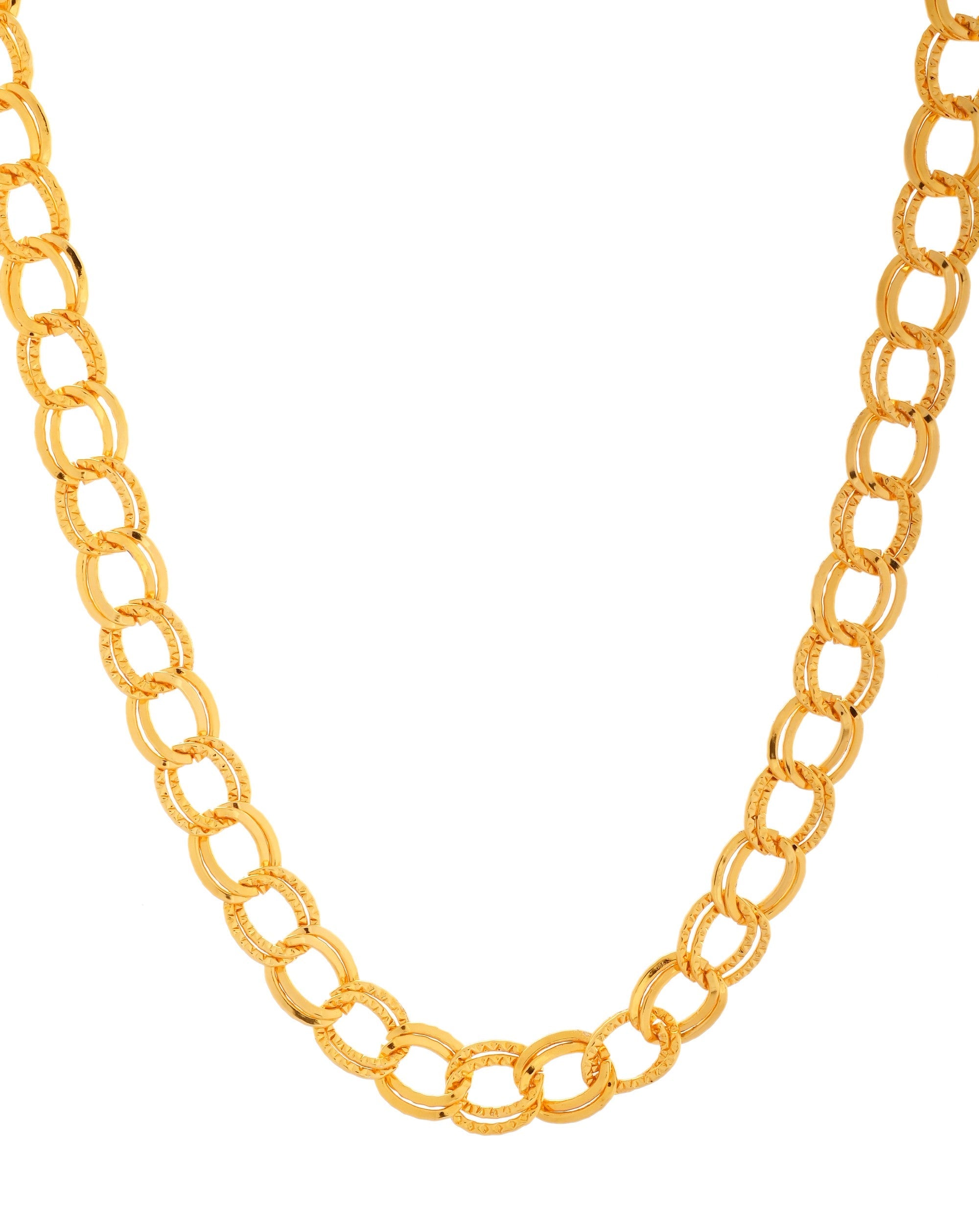 VOJ Men Designer Thick Stainless Steel Linked Chain - Distacart