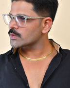VOJ Gold Polished Minimal Chain For Men - Distacart
