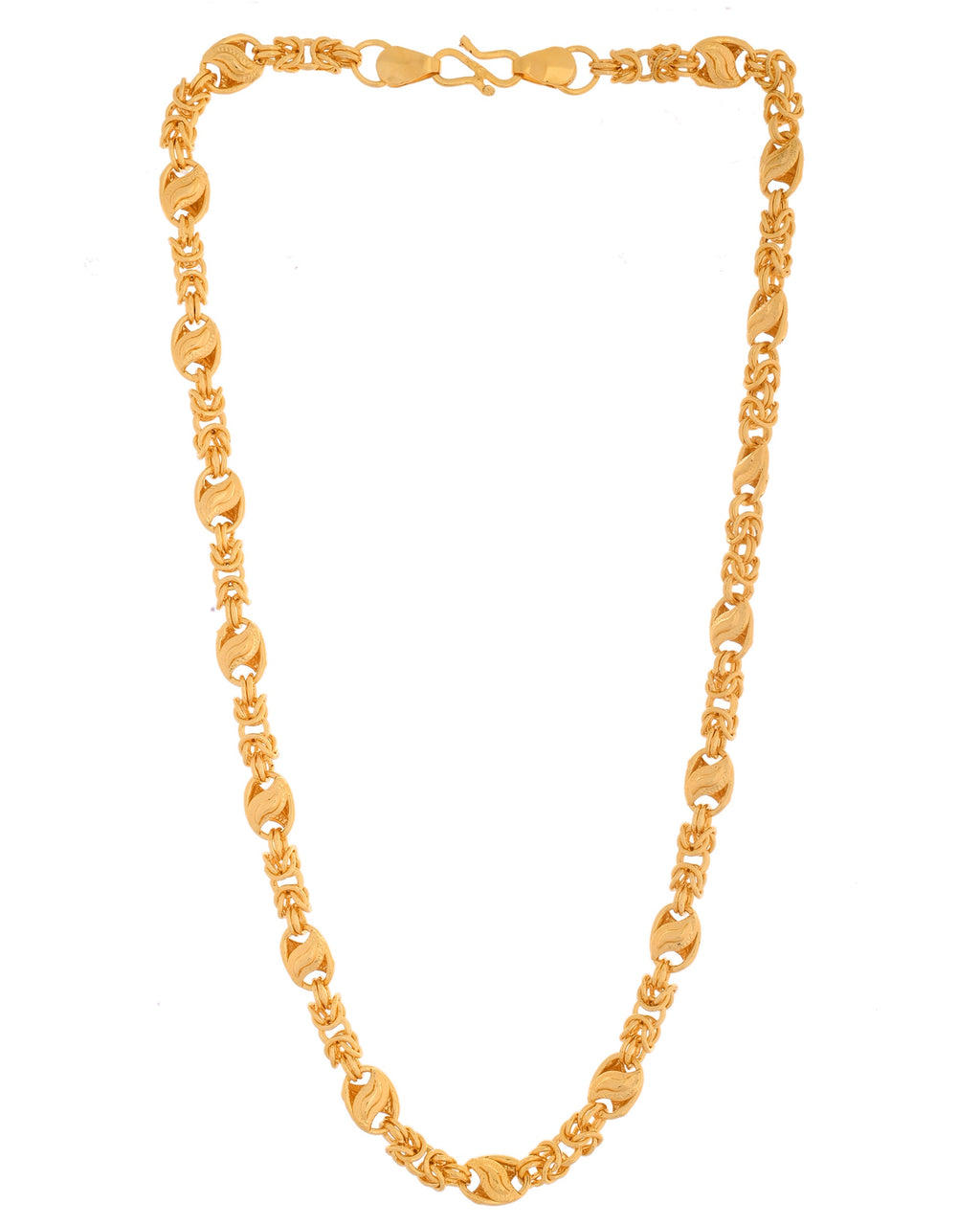 VOJ Gold Polished Designer Stainless Steel Chain For Men - Distacart