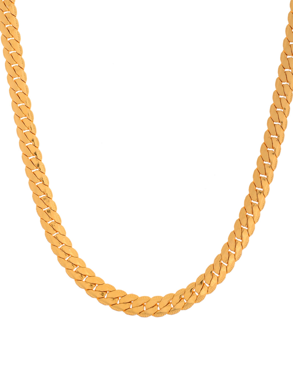 VOJ Gold Polished Stainless Steel Chain For Men - Distacart