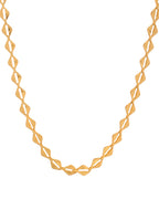VOJ Gold Polished Geometrical Shaped Stainless Steel Chain For Women - Distacart