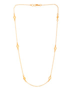 VOJ Gold Polished Minimal Designer Chain For Women - Distacart