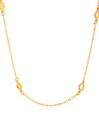VOJ Gold Polished Minimal Designer Chain For Women - Distacart