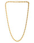 VOJ Gold Polished Oval Shaped Designer Chain For Women - Distacart