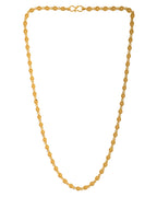 VOJ Gold Polished Oval Shaped Designer Chain For Women - Distacart