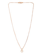 VOJ Rose Gold Polished Chain With Small Circular Pendant - Distacart