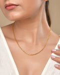 VOJ Women Gold Polished Stainless Steel Simple Chain - Distacart