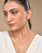 VOJ Women Gold Polished Stainless Steel Simple Chain - Distacart