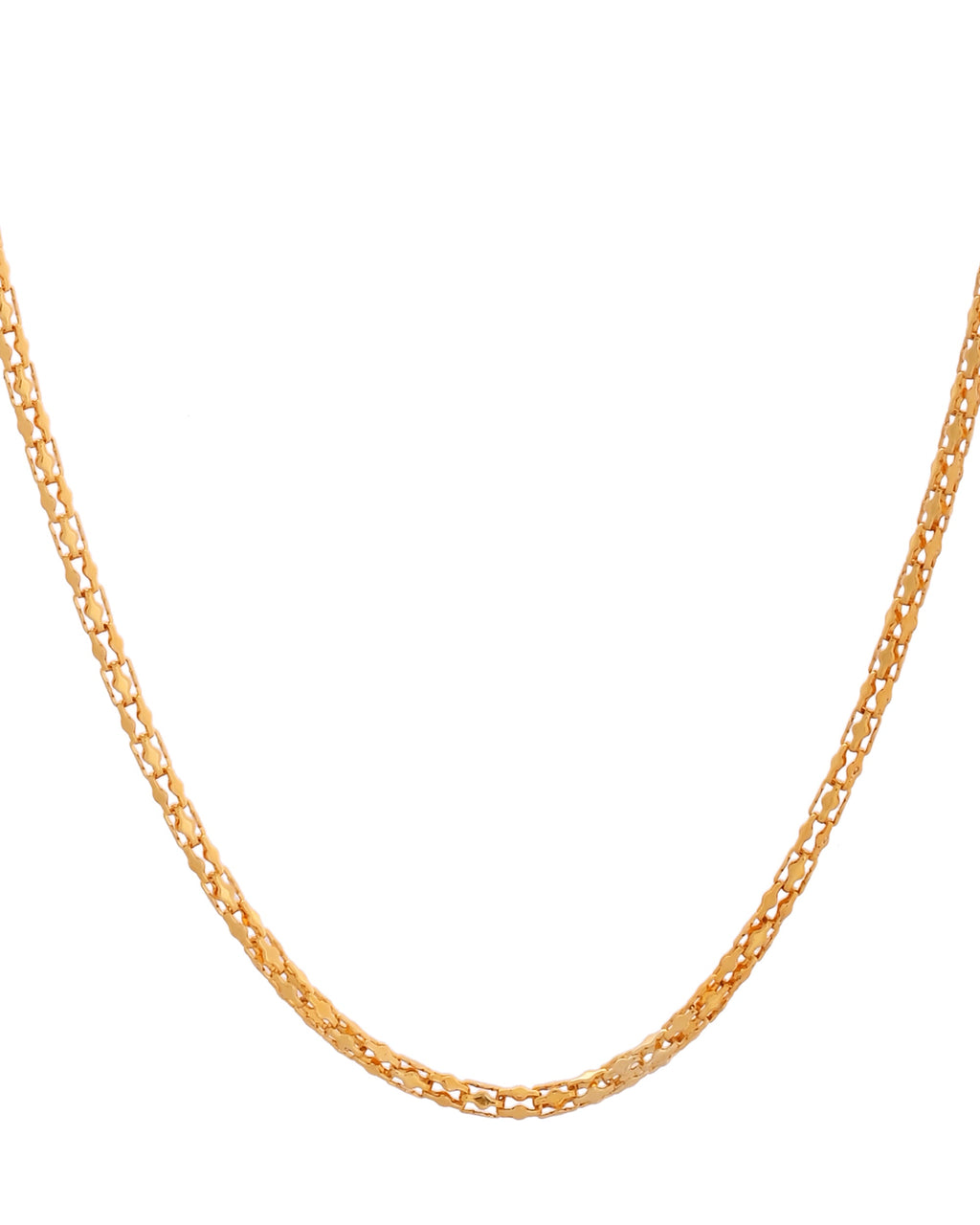 VOJ Women Gold Polished Stainless Steel Simple Chain - Distacart
