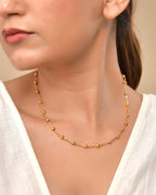 VOJ Stainless Steel Dual Toned Ball Chain For Women - Distacart