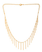 VOJ Women Gold Polished Statement Necklace - Distacart