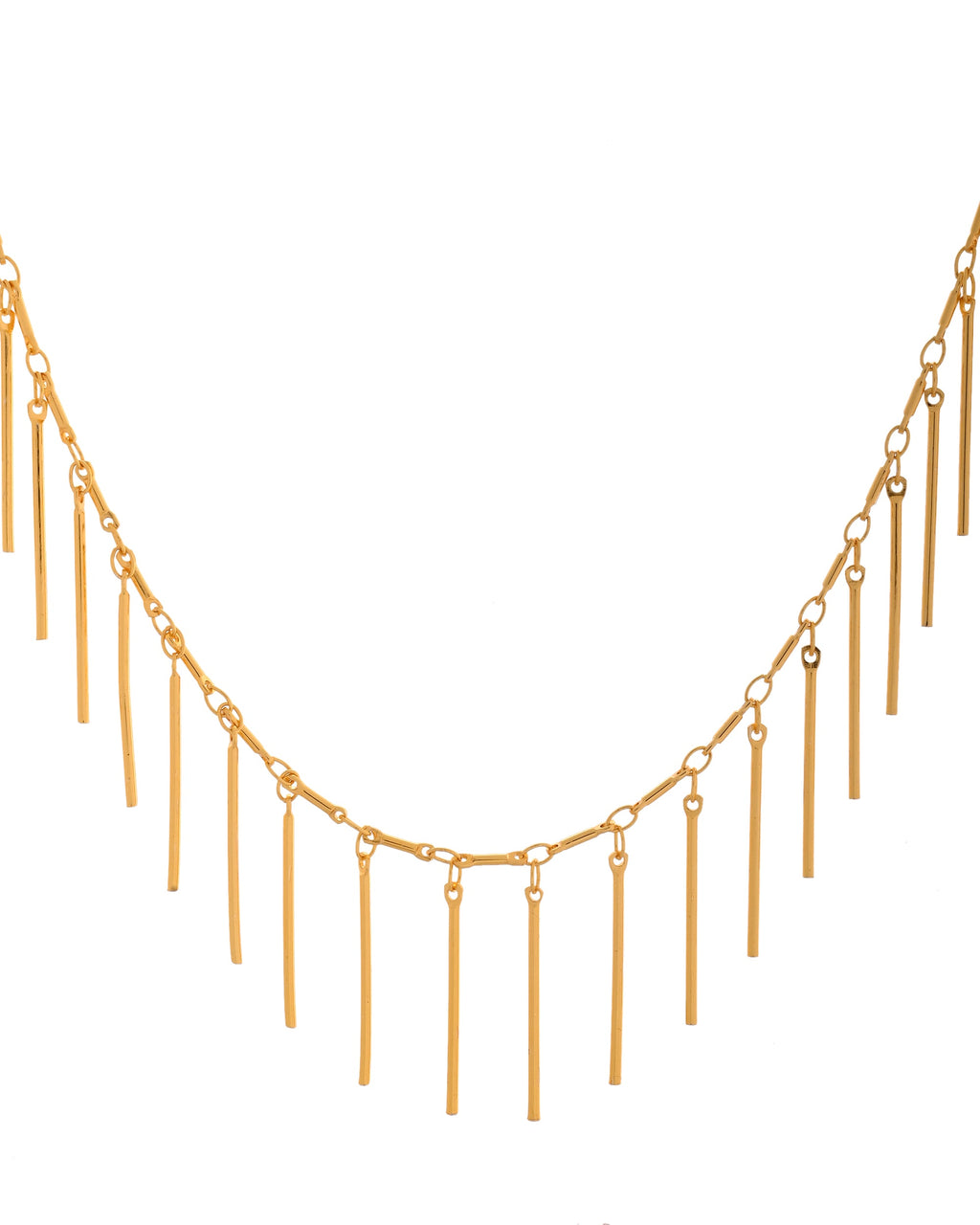 VOJ Women Gold Polished Statement Necklace - Distacart