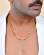 VOJ Stainless Steel Classic Linked Gold Polished Chain - Distacart