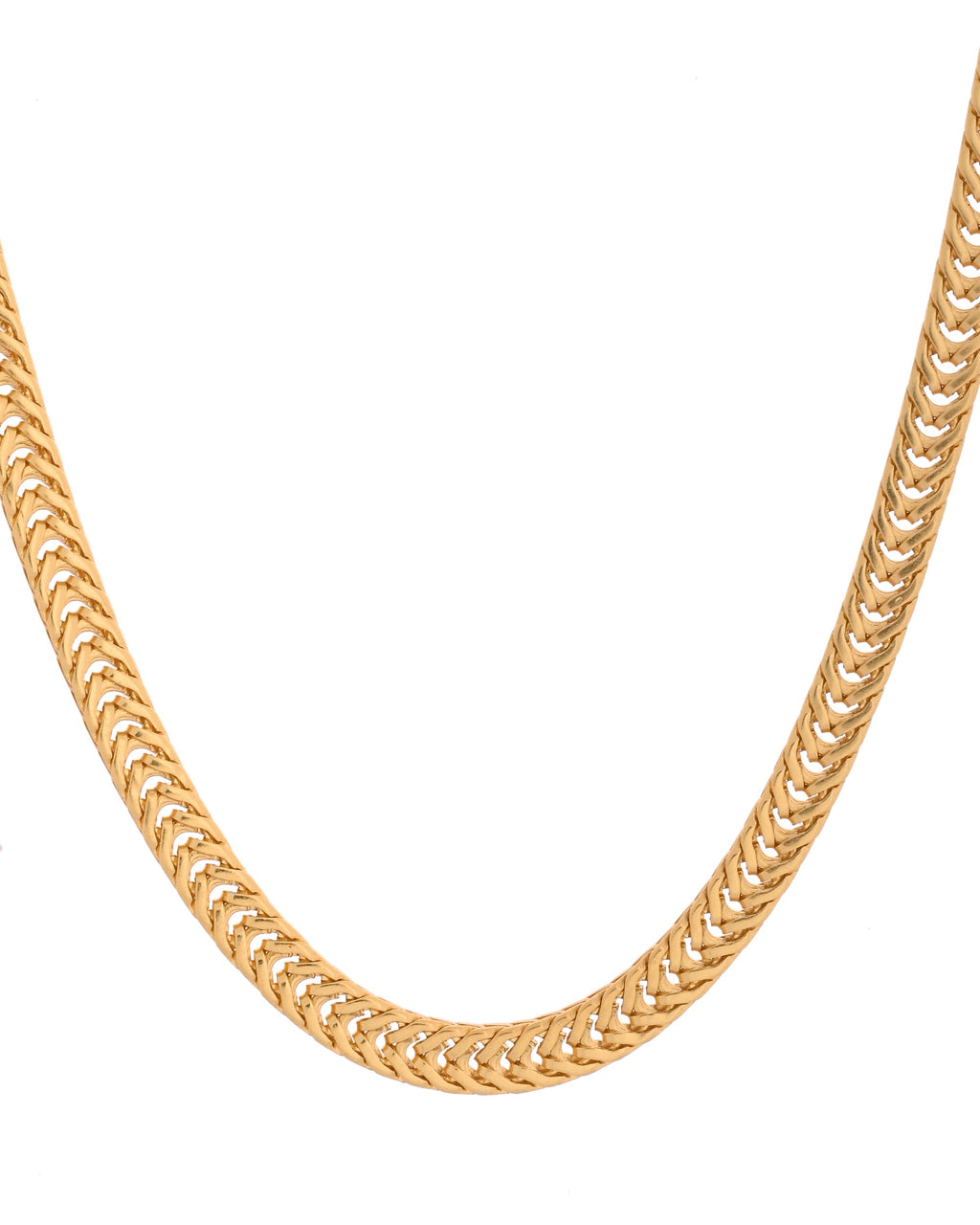 VOJ Stainless Steel Classic Linked Gold Polished Chain - Distacart