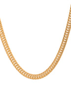 VOJ Stainless Steel Classic Linked Gold Polished Chain - Distacart