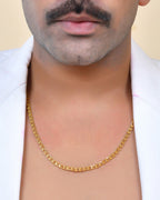 VOJ Stainless Steel Designer Gold Polished Chain For Men - Distacart