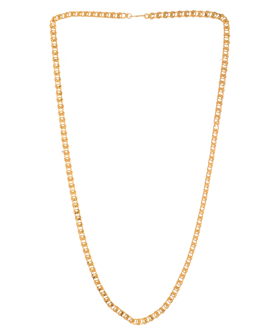 VOJ Stainless Steel Designer Gold Polished Chain For Men - Distacart