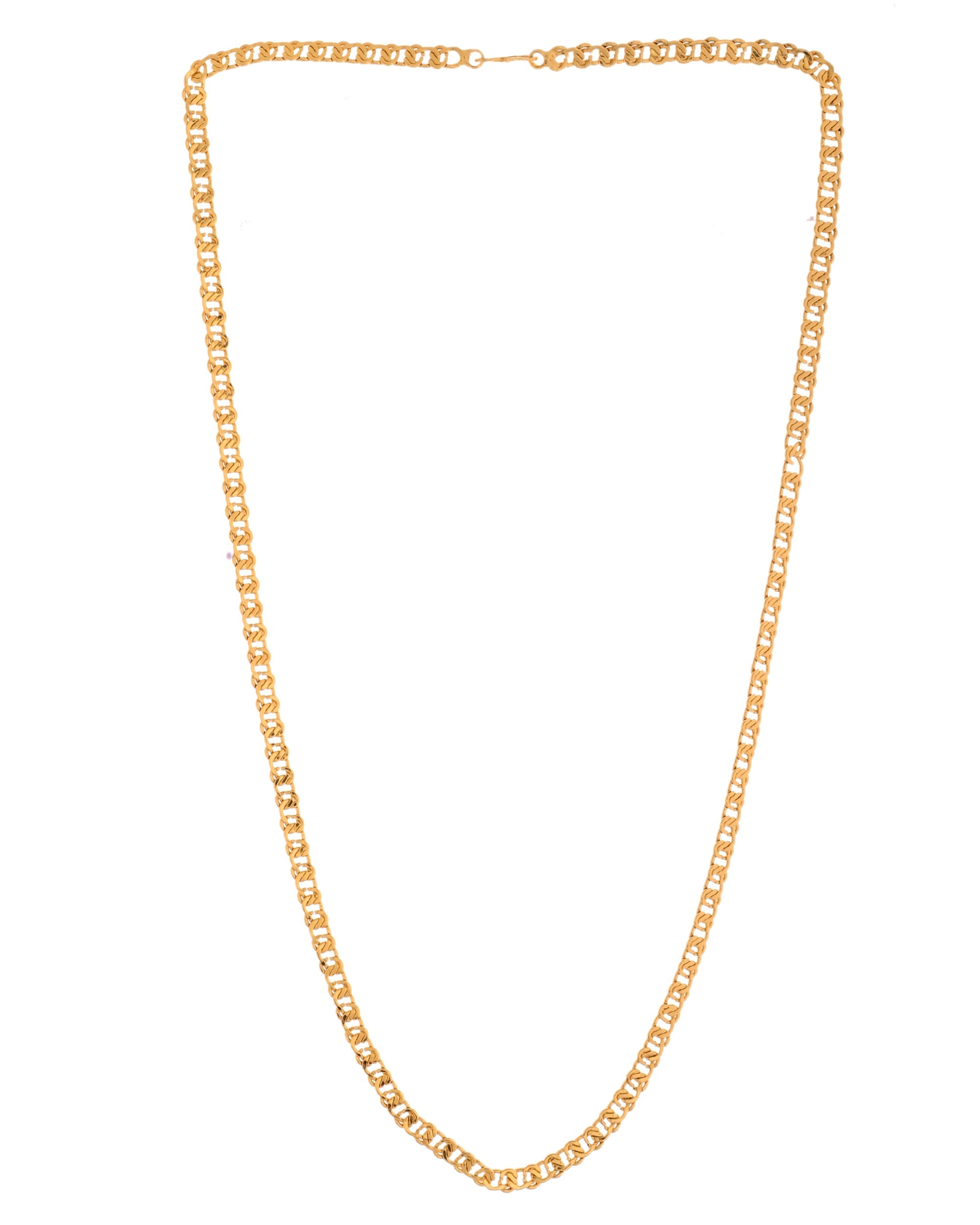 VOJ Stainless Steel Designer Gold Polished Chain For Men - Distacart