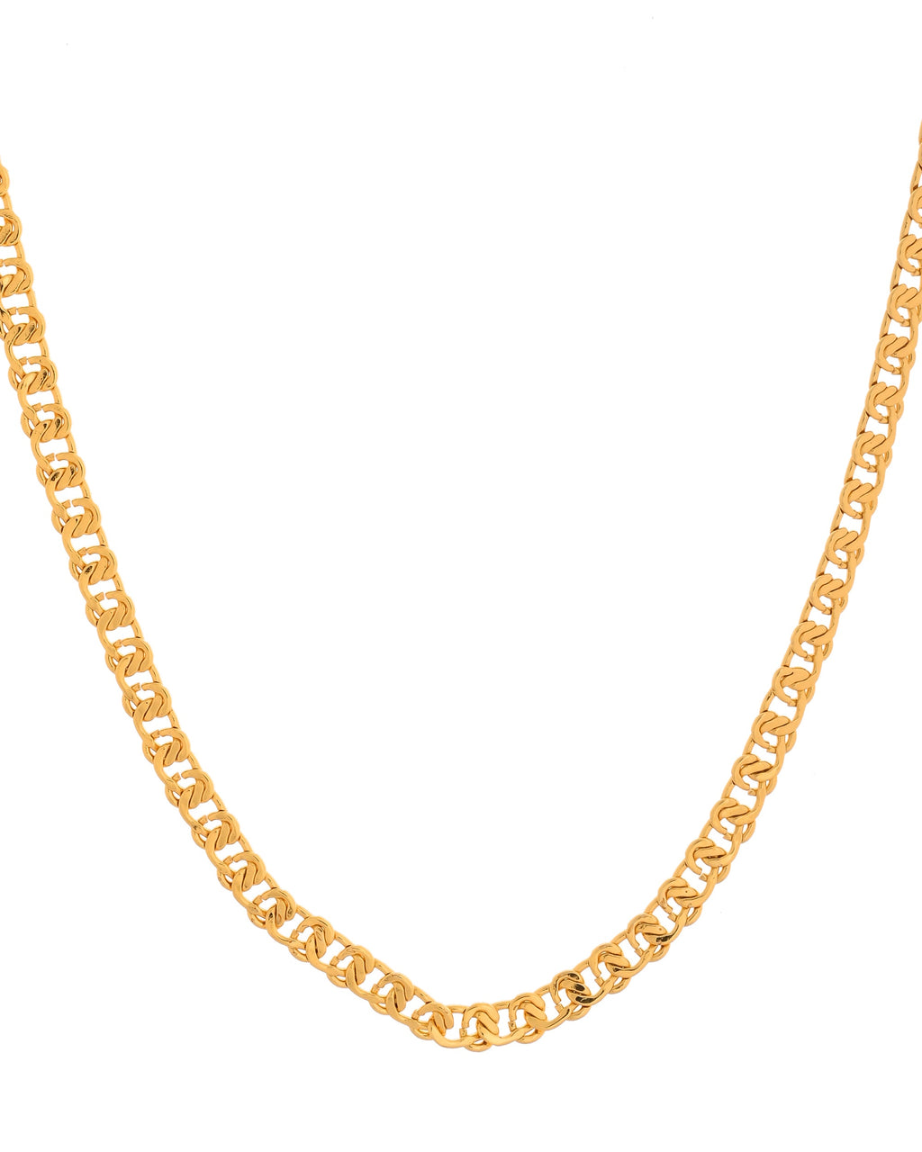 VOJ Stainless Steel Designer Gold Polished Chain For Men - Distacart