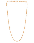 VOJ Women Stainless Steel Twisted Gold Polished Chain - Distacart