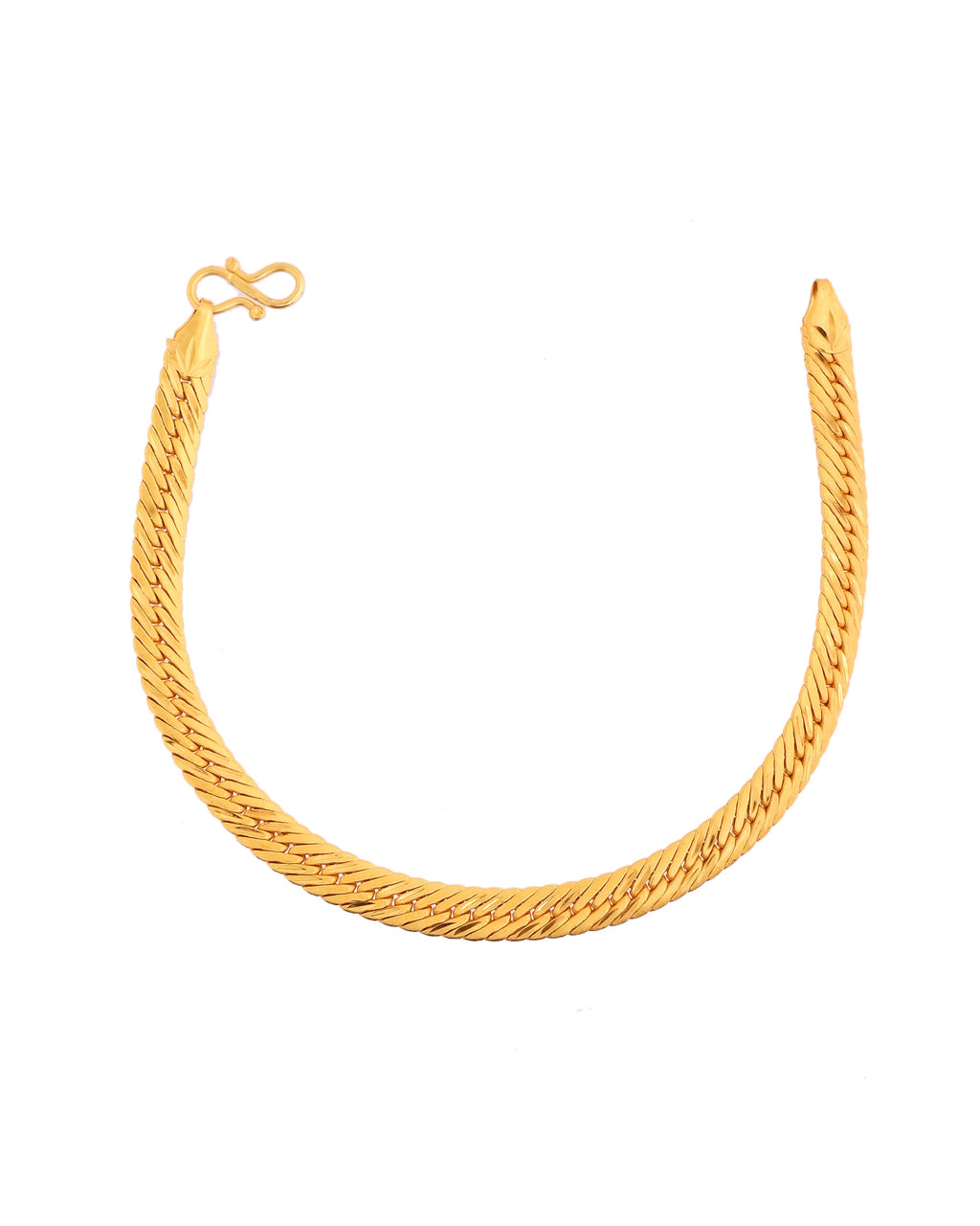 VOJ Men Stainless Steel Gold Polished Handcrafted Bracelet - Distacart
