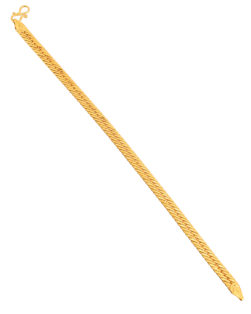VOJ Men Stainless Steel Gold Polished Handcrafted Bracelet - Distacart
