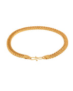VOJ Men Gold Polished Stainless Steel Linked Bracelet - Distacart