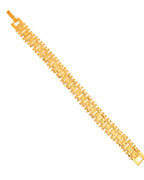 VOJ Gold Polished Handcrafted Stainless Steel Linked Bracelet For Men - Distacart