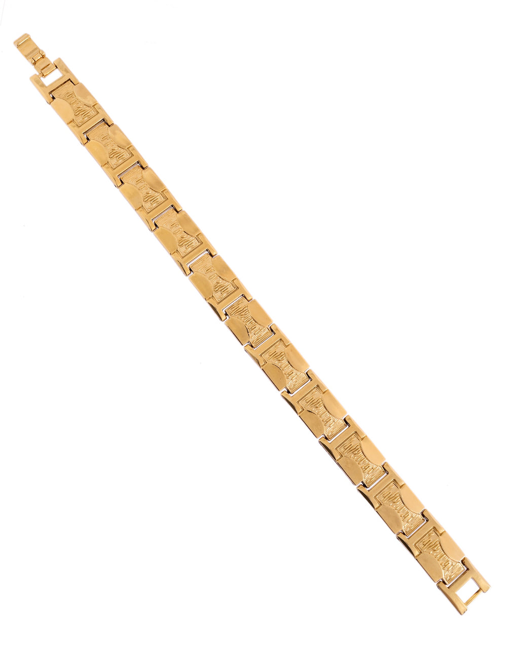 VOJ Men Gold Polished Designer Stainless Steel Bracelet - Distacart