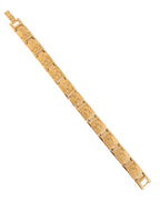 VOJ Men Gold Polished Designer Stainless Steel Bracelet - Distacart