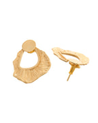 VOJ Gold Polished Anti Tarnished Designer Studs Earrings - Distacart