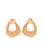 VOJ Gold Polished Anti Tarnished Designer Studs Earrings - Distacart