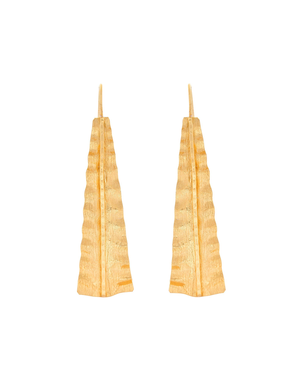 VOJ Gold Polished Anti Tarnished Elegant Designer Drop Earrings - Distacart