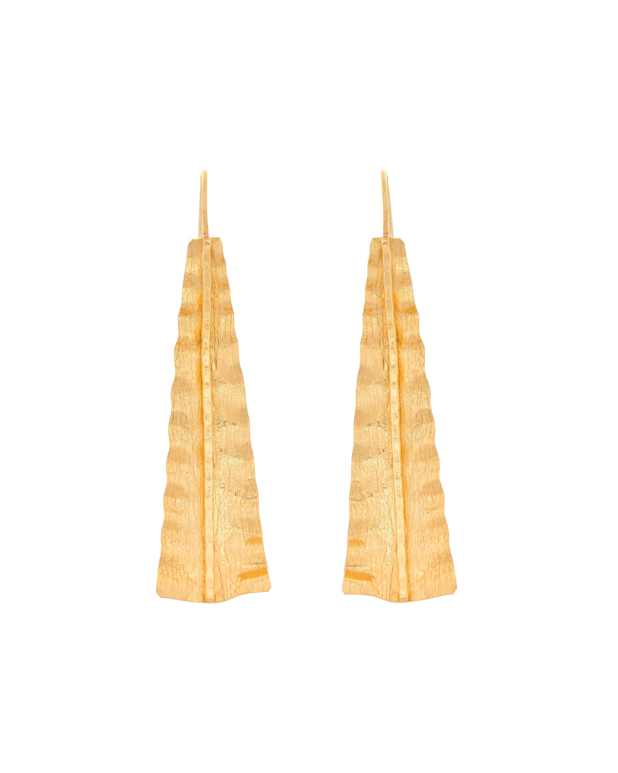 VOJ Gold Polished Anti Tarnished Elegant Designer Drop Earrings - Distacart