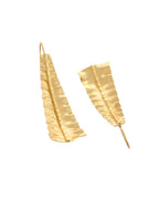 VOJ Gold Polished Anti Tarnished Elegant Designer Drop Earrings - Distacart
