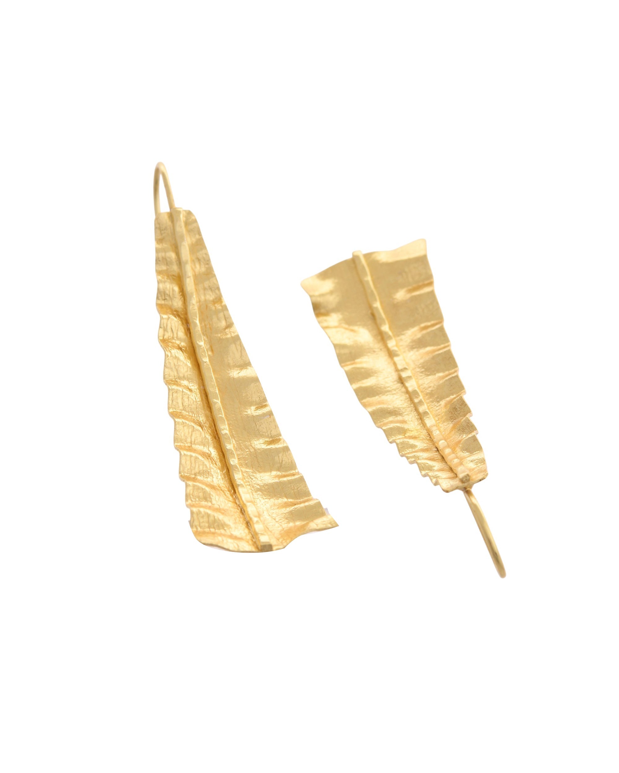 VOJ Gold Polished Anti Tarnished Elegant Designer Drop Earrings - Distacart
