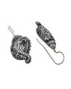 VOJ Silver Toned Designer Drop Earrings - Distacart