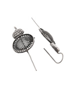 VOJ Silver Plated Circular Shaped Ear Cuff - Distacart
