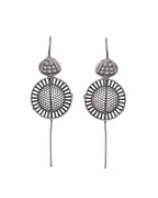 VOJ Silver Plated Circular Shaped Ear Cuff - Distacart