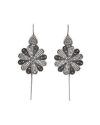 VOJ Silver Plated Flower Shaped Elegant Ear Cuff - Distacart