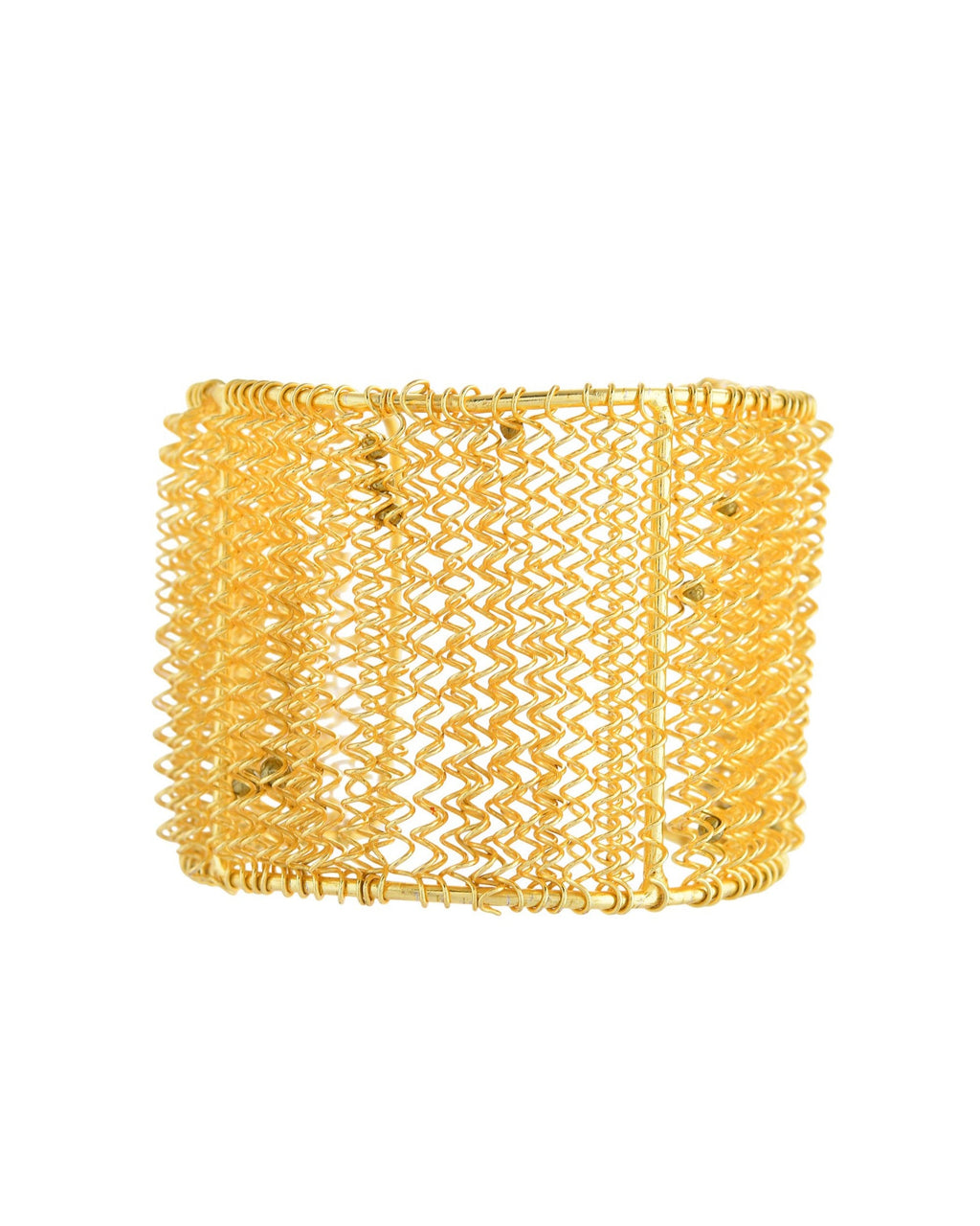 VOJ Gold Polished Anti Tarnished Cuff Bracelet For Women - Distacart