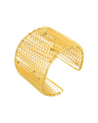 VOJ Gold Polished Anti Tarnished Cuff Bracelet For Women - Distacart